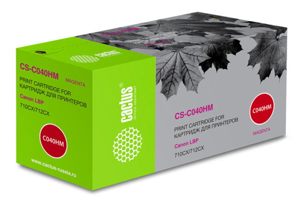 Cactus CS-C040HM 040 H M пурпурный (10000стр.) для Canon LBP 710CX/712CX I-Sensys