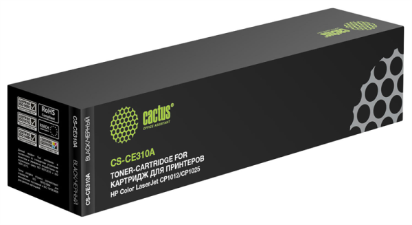 Cactus CS-CE310A CE310A черный (1200стр.) для HP CLJ CP1012/CP1025
