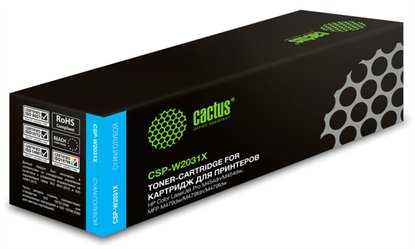 Cactus CSP-W2031X голубой (6000стр.) для HP LJ M454/MFP M479