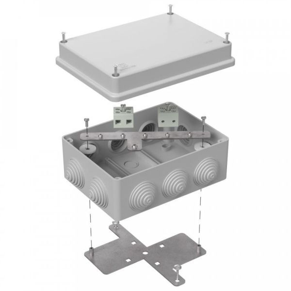 Коробка огнестойкая для о/п 40-0310-FR6.0-4 Е15-Е120 RAL7035 150х110х70 (6 шт/кор)