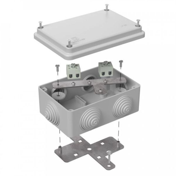 Коробка огнестойкая для о/п 40-0340-FR2.5-4 Е15-Е120 RAL7035 120х80х50 (20 шт/кор)