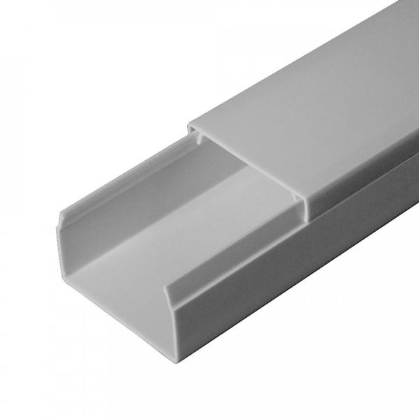 Кабель-канал серый RAL 7035 2-й замок 40х25 мм (30м/уп)