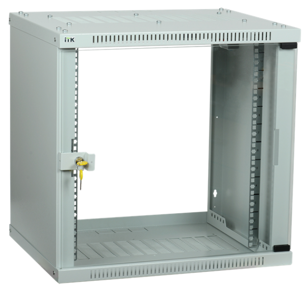 ITK Шкаф LINEA WE 6U 550x350мм дверь стекло серый
