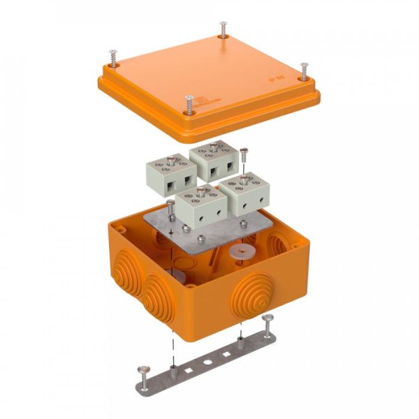 Коробка огнестойкая для о/п 40-0300-FR6.0-8 Е15-Е120 RAL2003 100х100х50 (14 шт/кор)