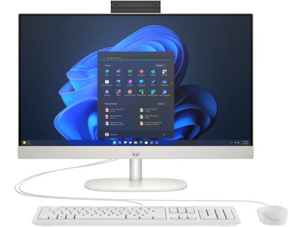 HP ProOne 240 G10 All-in-One NT IPS 23,8"(1920x1080)Core Ultra-7155U,16GB,512GB,eng/rus usb kbd,WiFi,BT,White,Win11Pro,1Wty