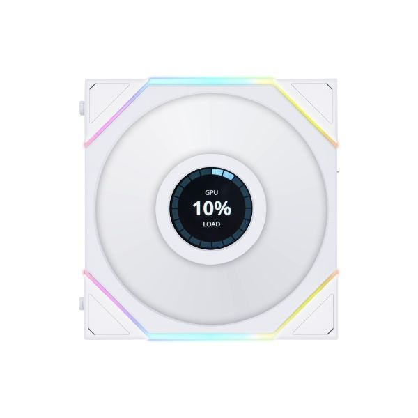LIAN LI UNI FAN TL LCD 120mm 1900RPM sRGB White (1pcs)