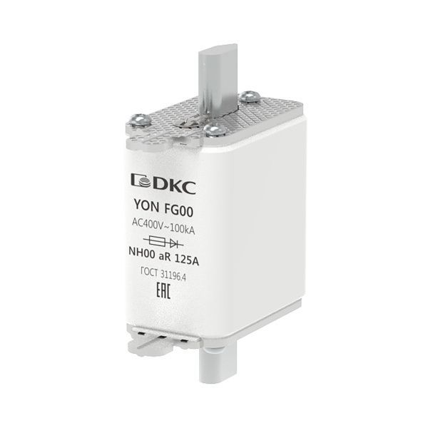 Предохранитель YON ножевого типа FG00 125А 400V характеристика aR