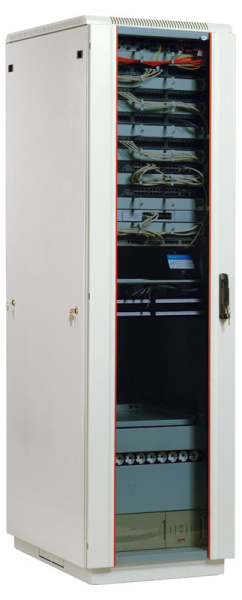 ЦМО Шкаф телекоммуникационный напольный 18U (600x800) дверь стекло (2 места)