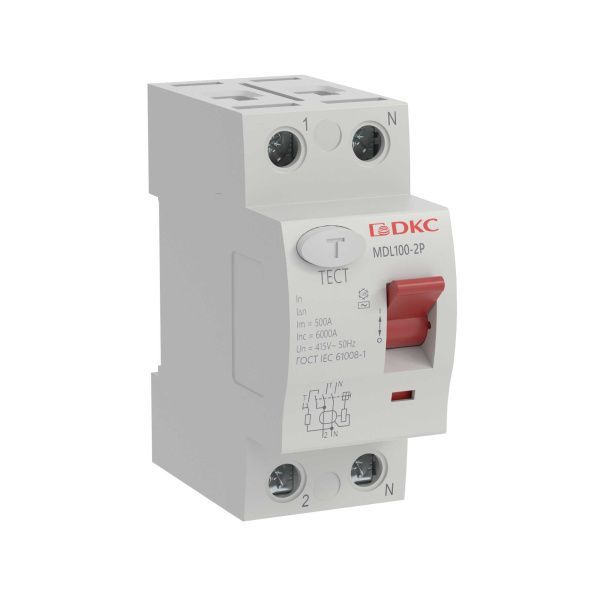 Устройство защитного отключения УЗО ВДТ YON MAX MDL100, 2P, 300mA, 63A,тип АС
