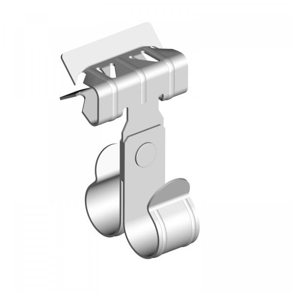 Зажим балочный 2-7 мм под трубу 25 мм двойной Зажим балочный 2-7 мм под трубу 25 мм двойной