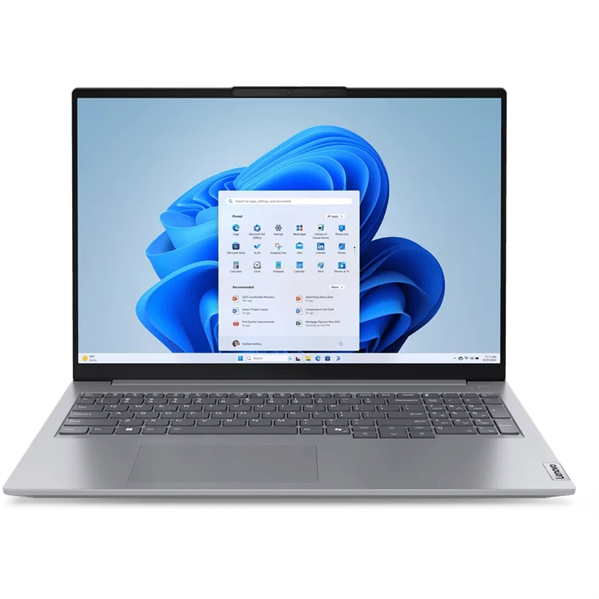 Lenovo ThinkBook 16 G7 IML 16" WUXGA(1920x1200)IPS 300N, Ultra 5 125U, 2x8GB DDR5 5600, 512GB SSD M.2, Intel Graphics, WiFi6E, BT, FPR,Kb Ru/Eng, FHD+IR Cam, 45Wh, 65W USB-C, Win 11 Pro ENG, 1Y, 1.7kg