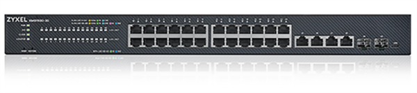Smart L3 Lite коммутатор Zyxel NebulaFlex XMG1930-30, rack 19", 24xRJ-45: 1/2.5G, 4xRJ-45: 1/2.5/5/10G, 2xSFP+