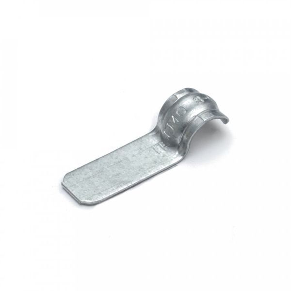 Скоба металлическая однолапковая СМО d8-9 мм для монтажного пистолета (без отверстий) (100 шт/уп)