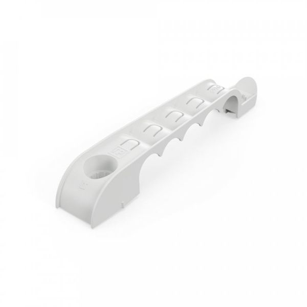 Держатель труб для прямого монтажа односторонний на 5 мест серый d16 (30шт/210шт уп/кор)