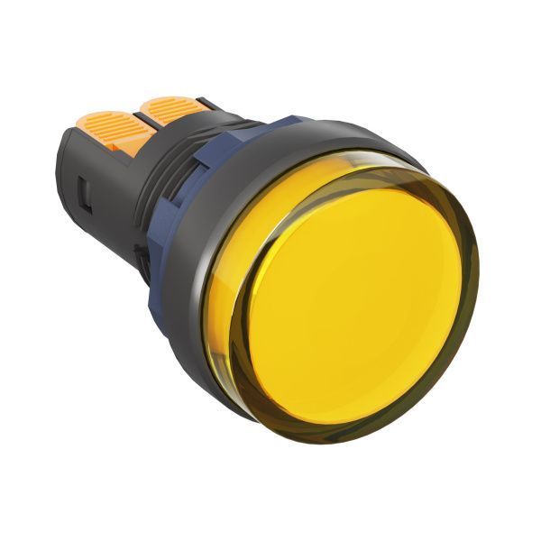 Сигнальный индикатор со встроенным диодом 220В, желтый, зажим Plug-In