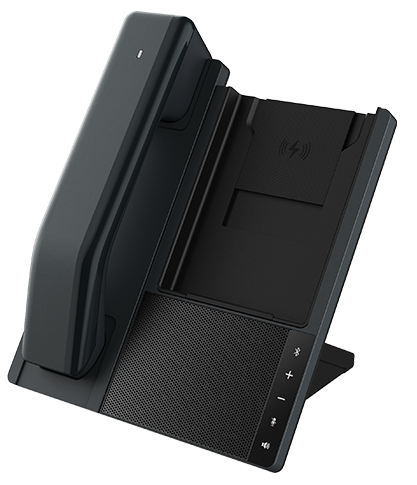 Fanvil DB20-H All-in-one designBluetooth wireless handsetWireless smart phone chargerSeamless experience with wireless handset-dock switching, and Sound switching between PC and phoneENC, Environm