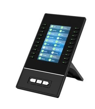 Fanvil EM50 Color-screen Expansion Module, 4.3” main color display, The physical DSS keys on each page with dual-color LED,Five Expansion Modules at Most, 300 Additional Buttons at Most