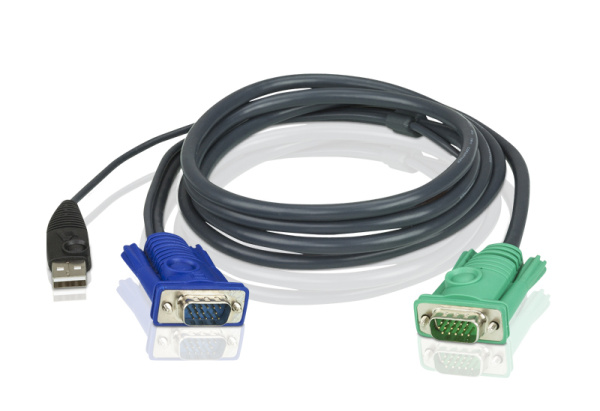 ATEN CABLE HD15M/USB A(M)--SPHD15M(G), 1.8m