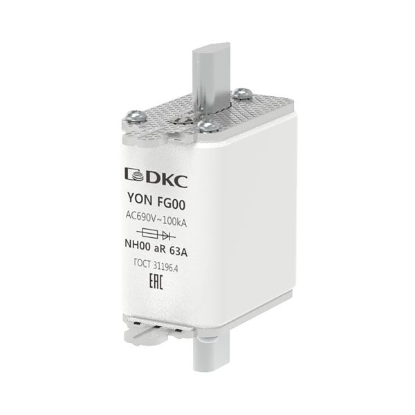 Предохранитель YON ножевого типа FG00 63А 690V характеристика aR