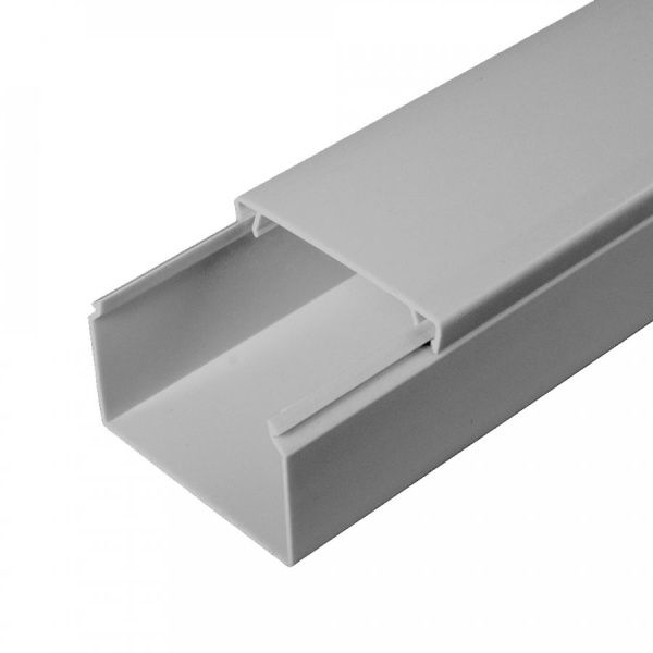 Кабель-канал серый RAL 7035 2-й замок 60х40 мм (40м/уп)