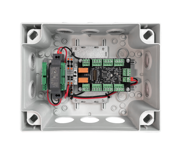 OSDP-модуль в монтажном корпусе с DC-DC преобразователем AAM-SDM2-Box