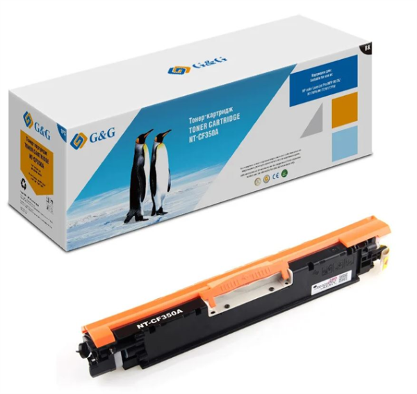 Cartridge G&G 130A для HP CLJ Pro M176/M177, с чипом (1 300стр.), черный (аналог CF350A)