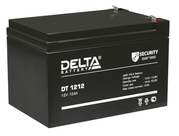 Delta Аккумуляторная батарея для ОПС DT 1212 (12V/12Ah)