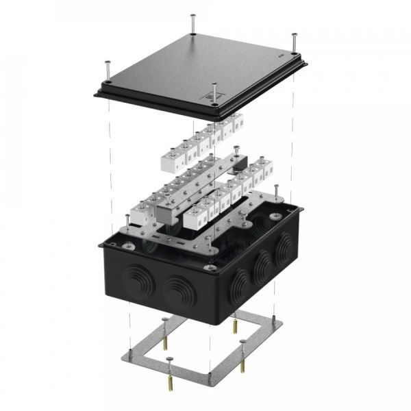 Коробка огнестойкая для о/п 40-0320-FR6.0-40 Е15-Е120 RAL9005 200х150х75 (5 шт/кор)