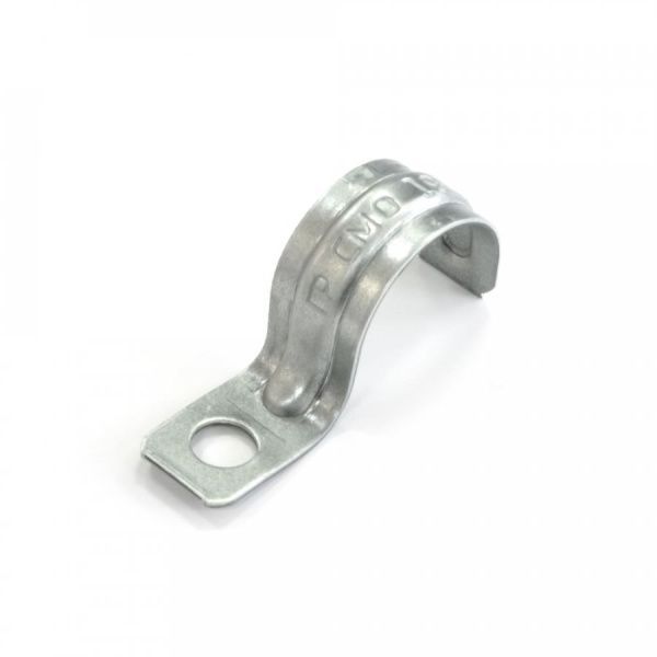 Скоба металлическая однолапковая СМО d19-20 мм отв. d 6,5 мм (100шт/уп)