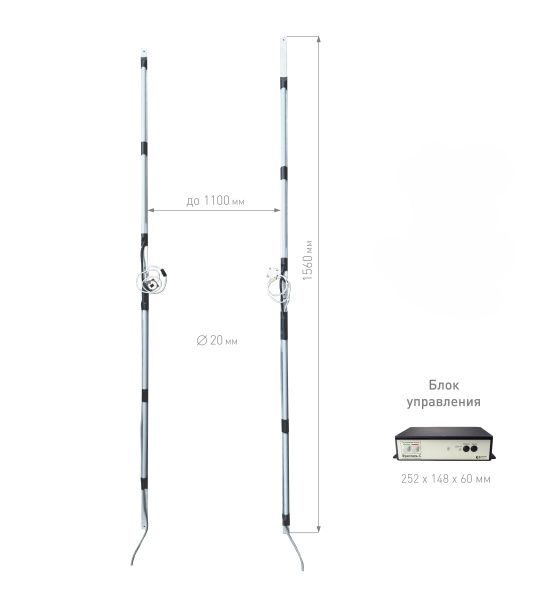 Металлодетектор "Фракталь-С", магнитометрический встраиваемый Металлодетектор "Фракталь-С", магнитометрический встраиваемый