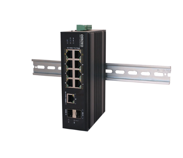 OSNOVO SW-60812/I Промышленный PoE коммутатор на 11 портов. Порты: 6 x FE (10/100Base-T) с PoE (до 30W) + 2 x FE (10/100Base-T) с PoE (до 60W) + 1 x GE (10/100/1000Base-T) + 2 x GE SFP (1000Base-X). В
