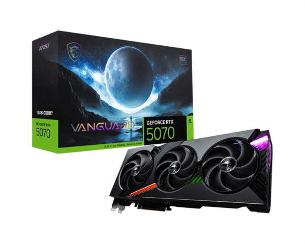 MSI RTX 5070 12G VANGUARD SOC//RTX 5070, HDMI, DP*3, 12G, D7