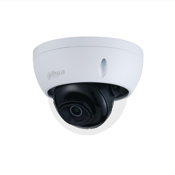 DAHUA Уличная купольная IP-видеокамера2Мп; 1/2.7” CMOS; объектив 2.8мм; механический ИК-фильтр; чувствительность 0.005лк@F1.6; сжатие: H.265+, H.265, H.264+, H.264; 2 потока до 2Мп@25к/с; видеоаналит