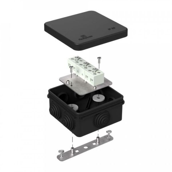 Коробка огнестойкая для о/п 40-0210-FR6.0-6 Е15-Е120 RAL9005 80х80х40