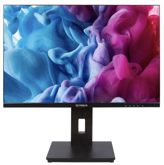 IRBIS SMARTVIEW 24'' LED Monitor 1920x1200, 16:10, IPS, 350 cd/m2, 1000:1, 5ms, HDMIх2, DPх2, Audio output, 75Hz eDP , Height, Tilt, Swiv, Pivot, внешн. Бп, Black 3y (China)