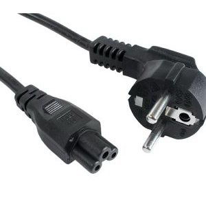 Cablexper Кабель питания для ноутбука Schuko-C5, 3х0.75мм2, 10А, 1.8м, черный, пакет