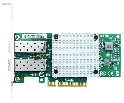 LR-Link NIC PCIe 3.0 x8, 2 x 10G SFP+, Intel X710-DA2 chipset (FH+LP)