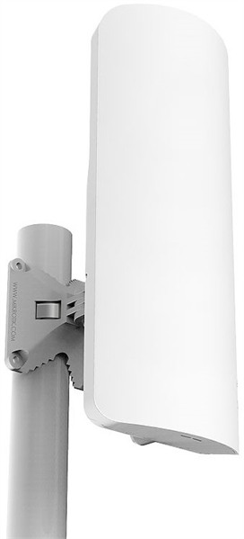 MikroTik mANTBox 2 12s with 12dBi 120 degrees 2.4Ghz sector antenna, Dual Chain 802.11bgn wireless, 600MHz CPU, 64MB RAM, 1x Gigabit LAN, PSU, POE, pole mount,  RouterOS L4