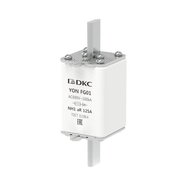 Предохранитель YON ножевого типа FG1 125А 690V характеристика aR