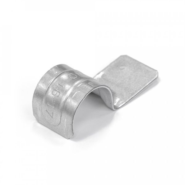 Скоба металлическая однолапковая СМО d16-17 мм для монтажного пистолета (без отверстий) (100шт/1600шт уп/кор)