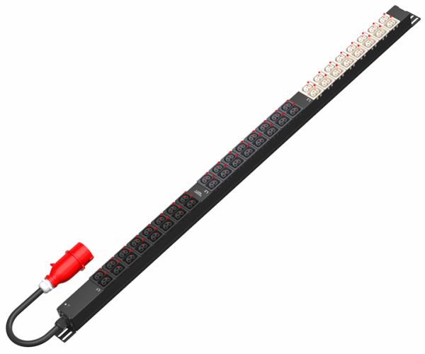 SMARTWATT PDU P-series Basic, 0U, 3Ф 16A, 11,5кВА, выход - 24xC13+24xC39, вход IEC 309, кабель 2М