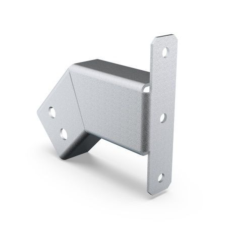 Кронштейн крепления к турникету под углом 45° порошковая окраска