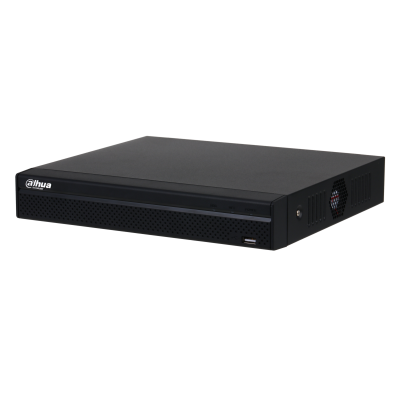 DAHUA 8-канальный IP-видеорегистратор 4K и H.265+, ИИ Входящий поток до 80Мбит/с; сжатие: H.265+, H.265, H.264+, H.264, MJPEG; разрешение записи до 12Мп; накопители: 1 SATA III до 20Тбайт; воспроизвед