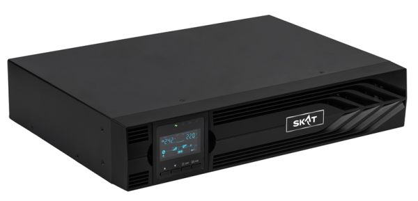 (8764) SKAT-UPS 1500-RACK-ON-3X9 P3 - ИБП 1500 Вт, On-Line, синус, встр. АКБ 36В (3x9Ач), 2хSchuko