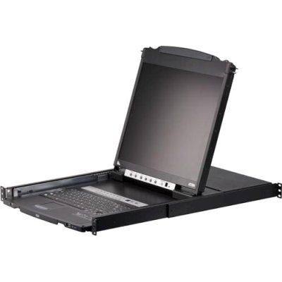 19" 8-Port PS/2-USB VGA Dual Rail LCD KVM-оборудование Switch