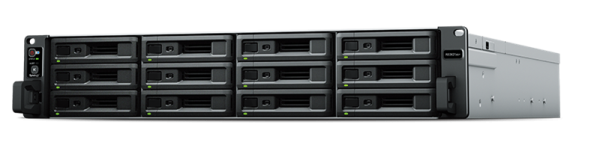 Synology 2U/12bay 8C 2,1GhzCPU/8Gb(64)/RAID0,1,10,5,6/upto 36HDD (2xRX1217(RP))/2xUSB/4GbE+2x10GE/2xPCIe/iSCSI/2xIPcam(upto90)/2xRPS/no rail/1YW