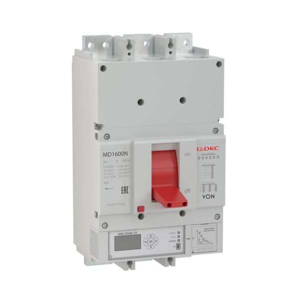 Авт. выкл. YON MD1600N-MR2 3P 1600А 50kA Ir 0.4…1xIn Isd 1.5…10xIn