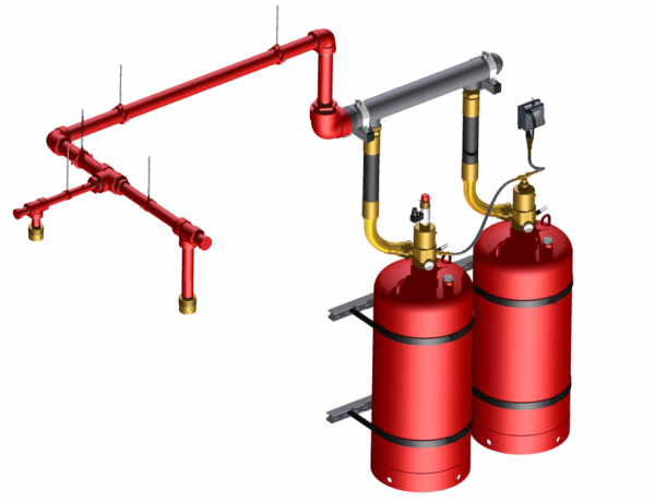 Модули газового пожаротушения МГПТ
