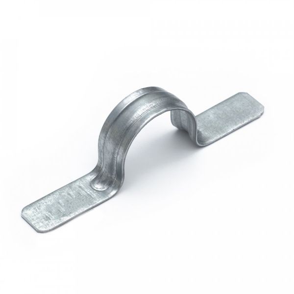 Скоба металлическая двухлапковая СМД d25-26 мм для монтажного пистолета (без отверстий) (100шт/600шт уп/кор)