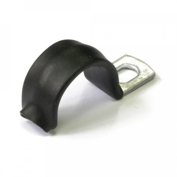 Скоба металлическая однолапковая с полимерным покрытием СМО-П d16-17 мм (100шт/1000шт уп/кор) Скоба металлическая однолапковая с полимерным покрытием СМО-П d16-17 мм (100шт/1000шт уп/кор)